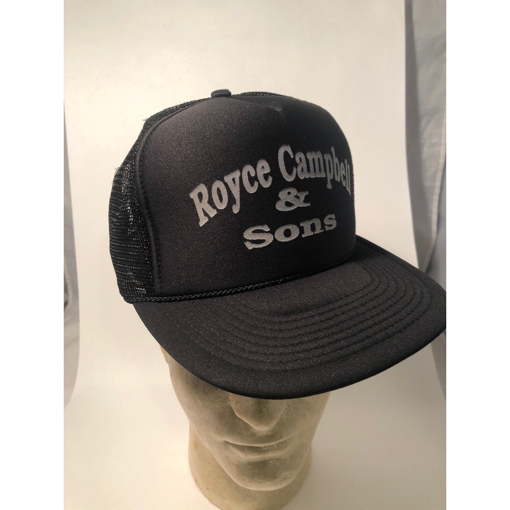 Royce Campbell & Sons Trucking Vintage Snapback Cap‎ Hats Mesh Black